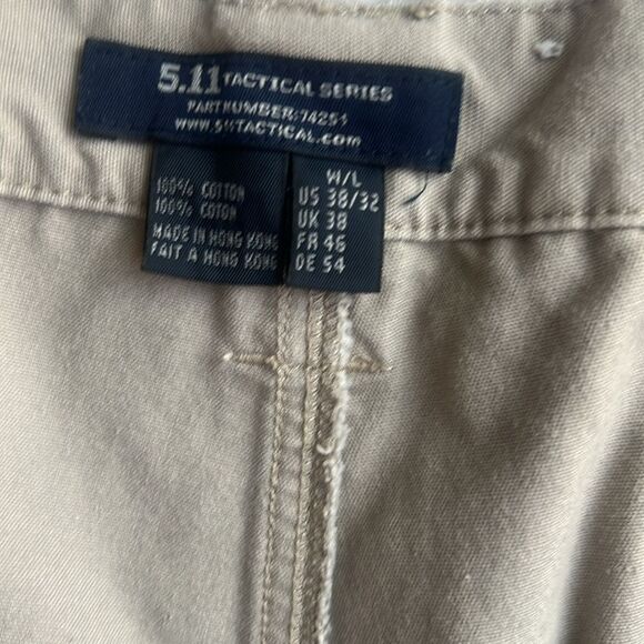 5.11Tactical 100% Cotton CANVAS Khaki Cargo Utility Men's Pants sz 38 X 31 - Picture 14 of 16